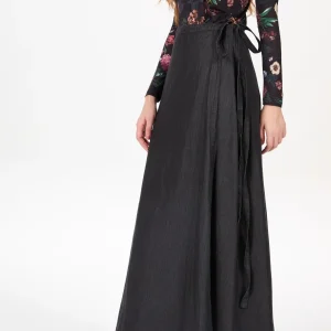 AS AW25 denim one pieces wrap skirts adjustable waist woman clothing